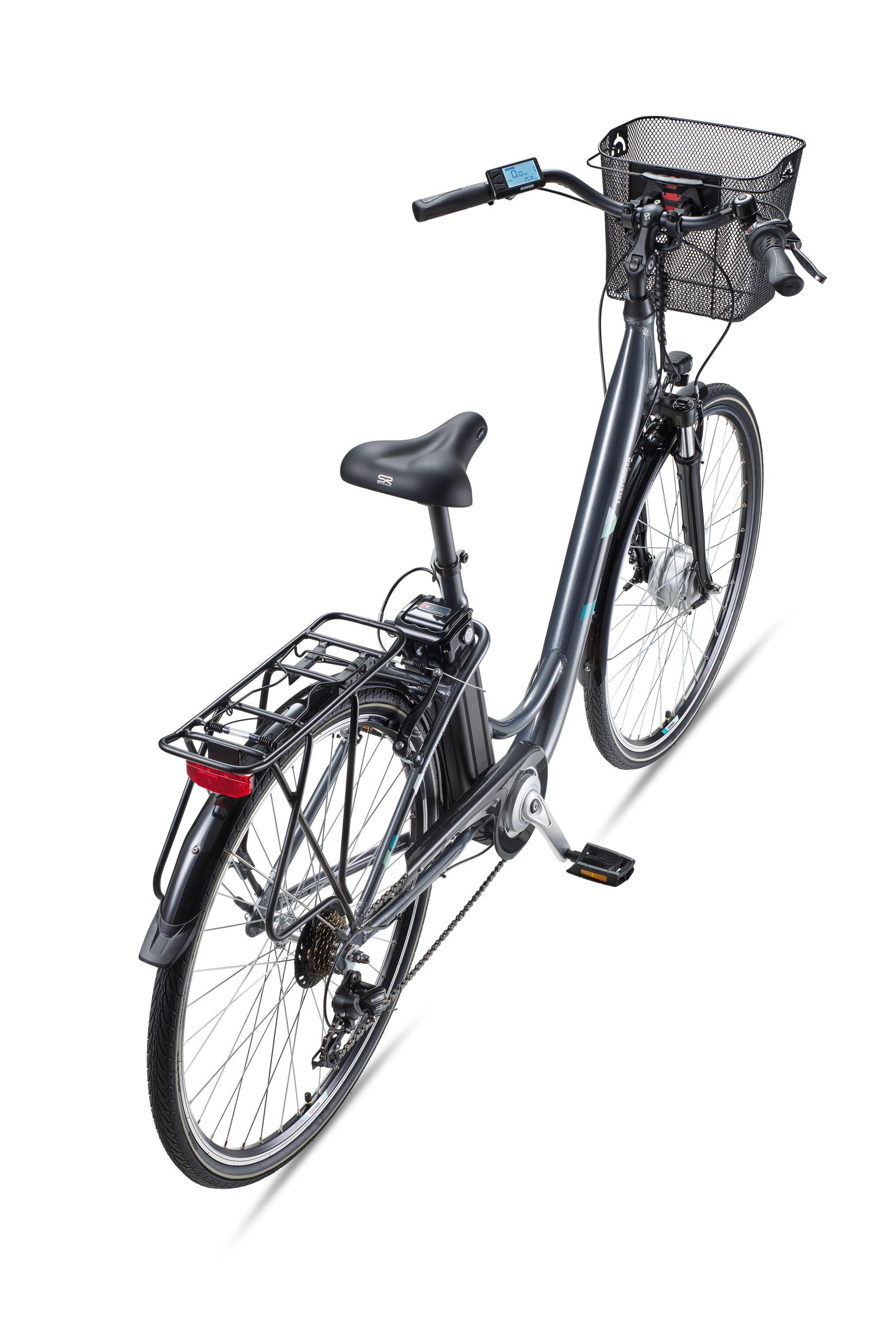 E-Bike RC822 28 Zoll 7-Gang Pedelec City Elektrofahrrad Herren Damen grau 3/7