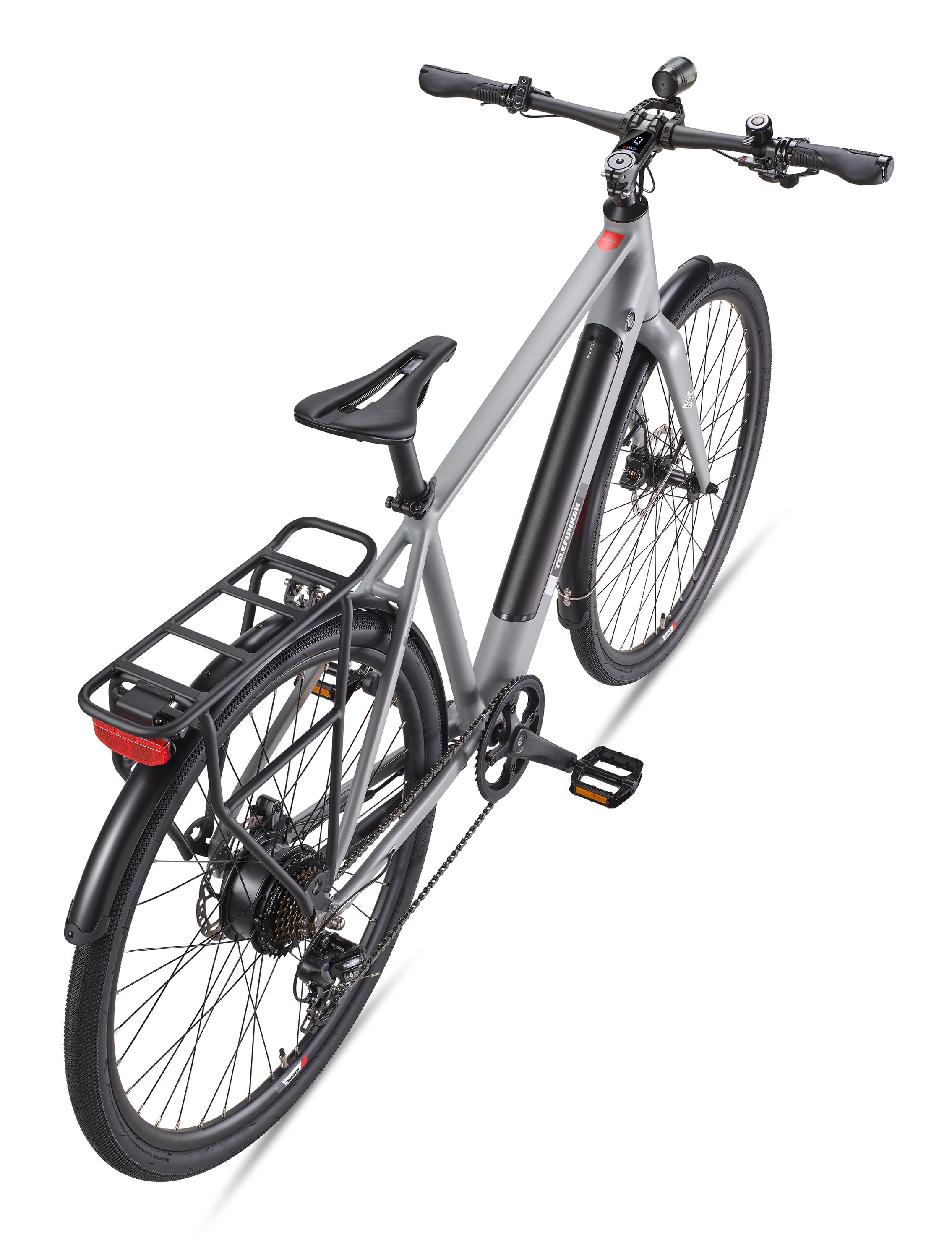 E-Bike UH200 28 Zoll 7-Gang Urban Pedelec City Elektrofahrrad leicht grau 3/7