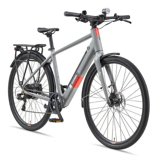E-Bike UH200 28 Zoll 7-Gang Urban Pedelec City Elektrofahrrad leicht grau