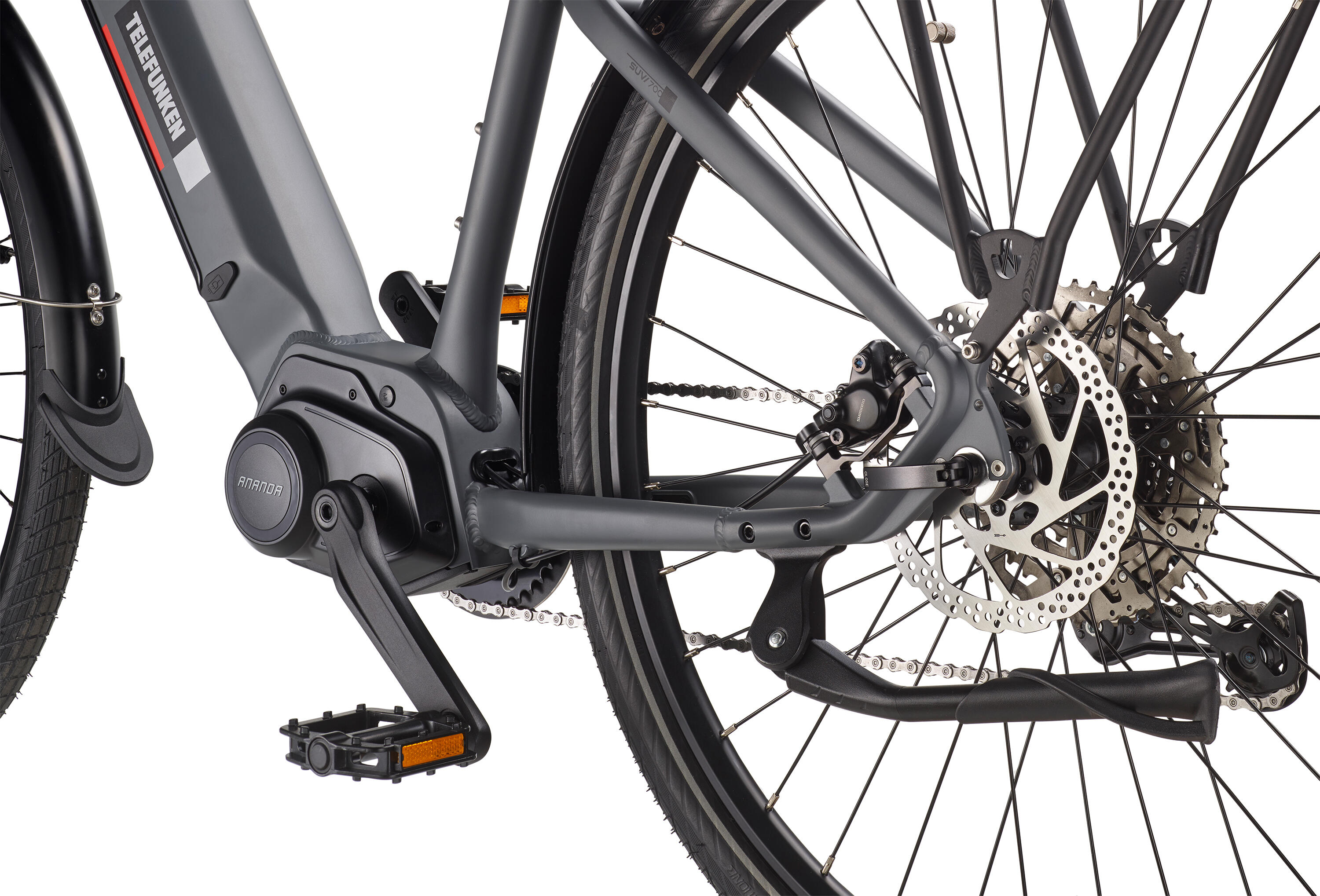 E-Bike SUV700 29 Zoll 10-Gang Pedelec City Elektrofahrrad Mittelmotor 720 Wh 5/7