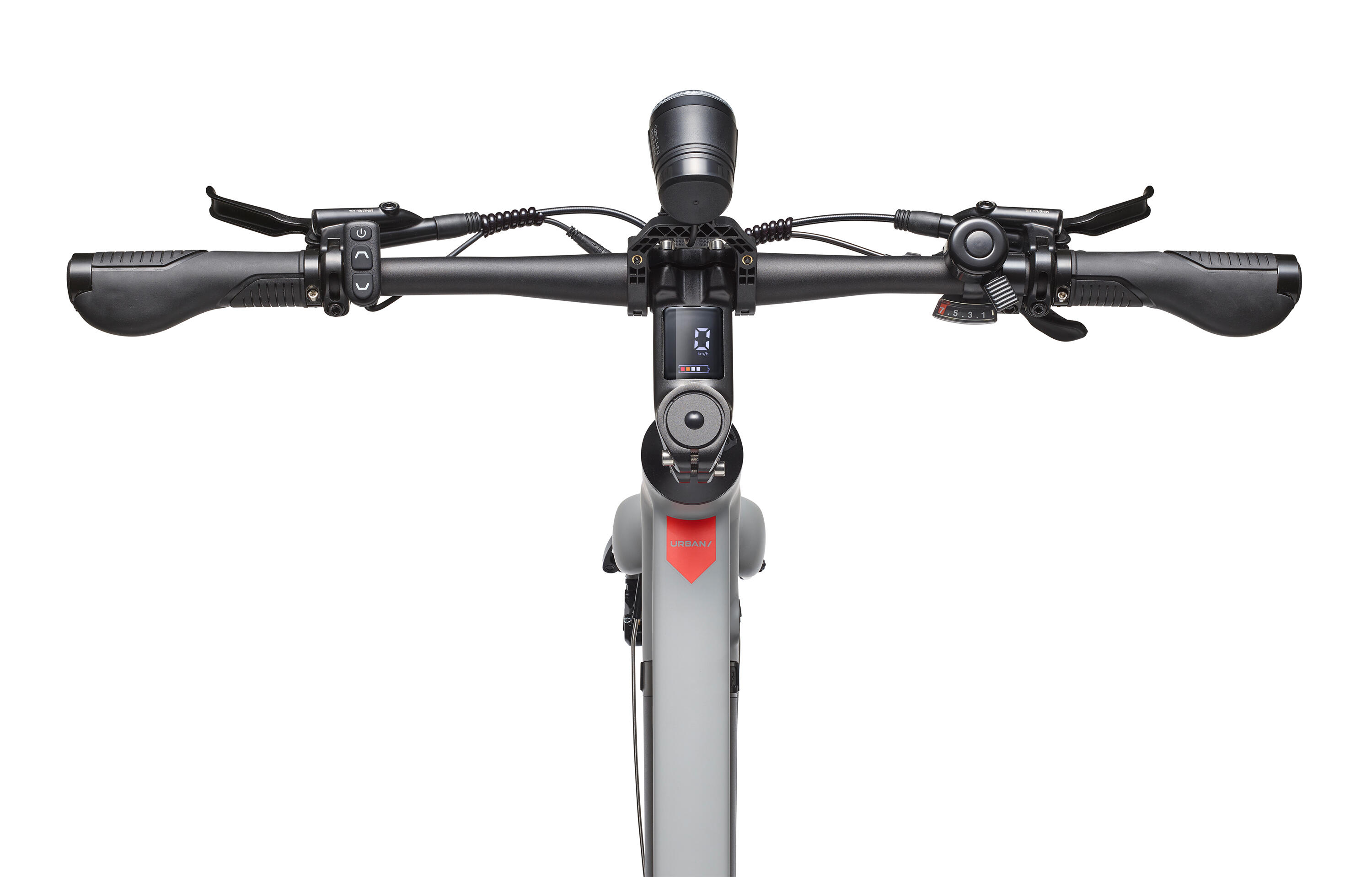 E-Bike UH200 28 Zoll 7-Gang Urban Pedelec City Elektrofahrrad leicht grau 4/7