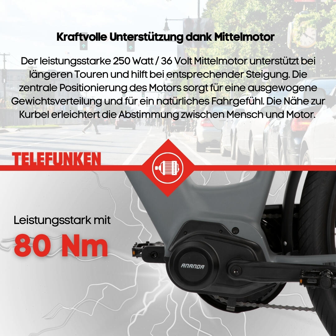 E-Bike SUV500 27,5 Zoll 7-Gang Pedelec City Elektrofahrrad Mittelmotor 468 Wh 7/7