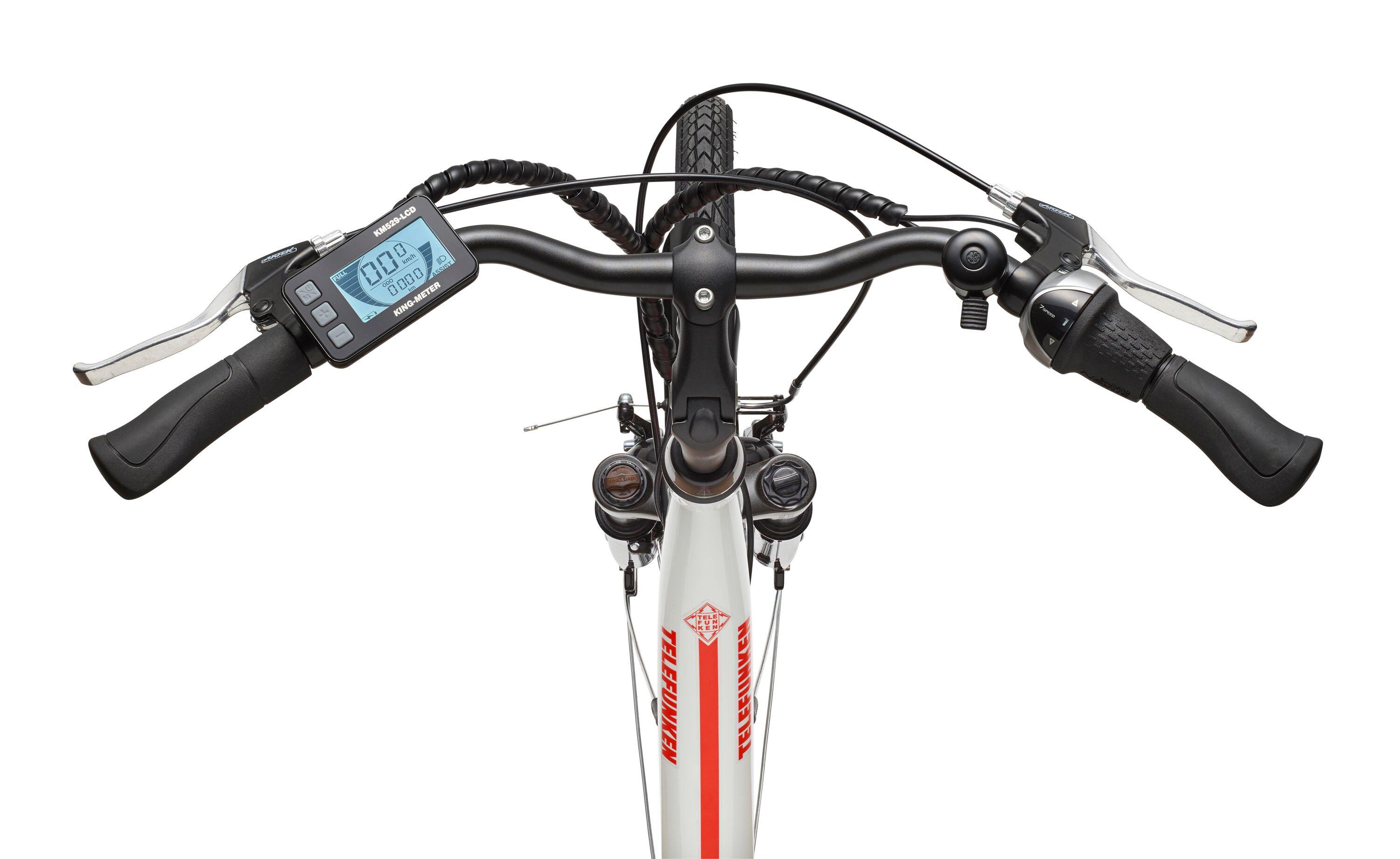 E-Bike RC890 28 Zoll 7-Gang Pedelec City Elektrofahrrad Mittelmotor unisex weiß 4/7