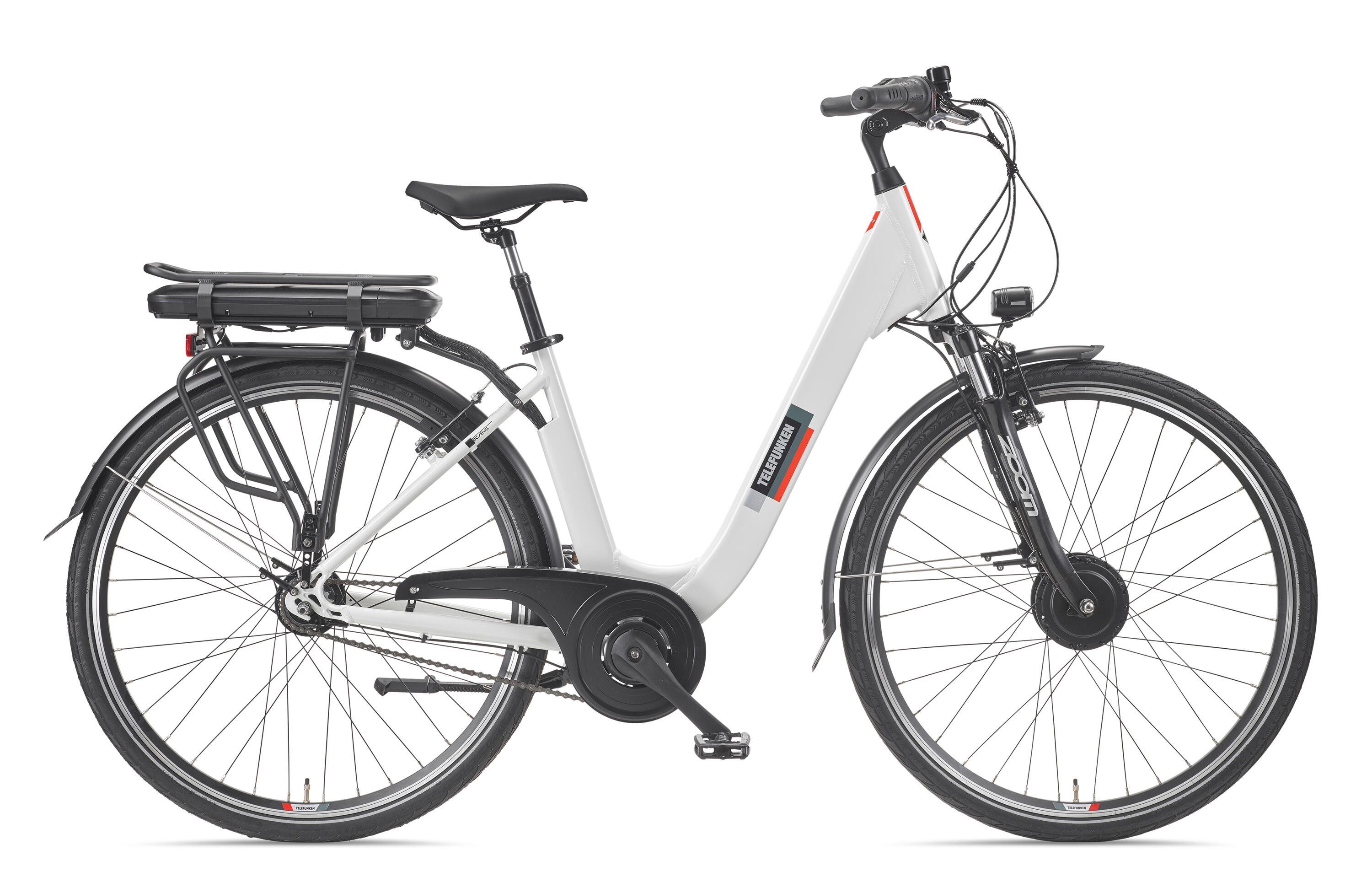 E-Bike RC845 28 Zoll 7-Gang Pedelec City Elektrofahrrad Herren Damen weiß 2/7
