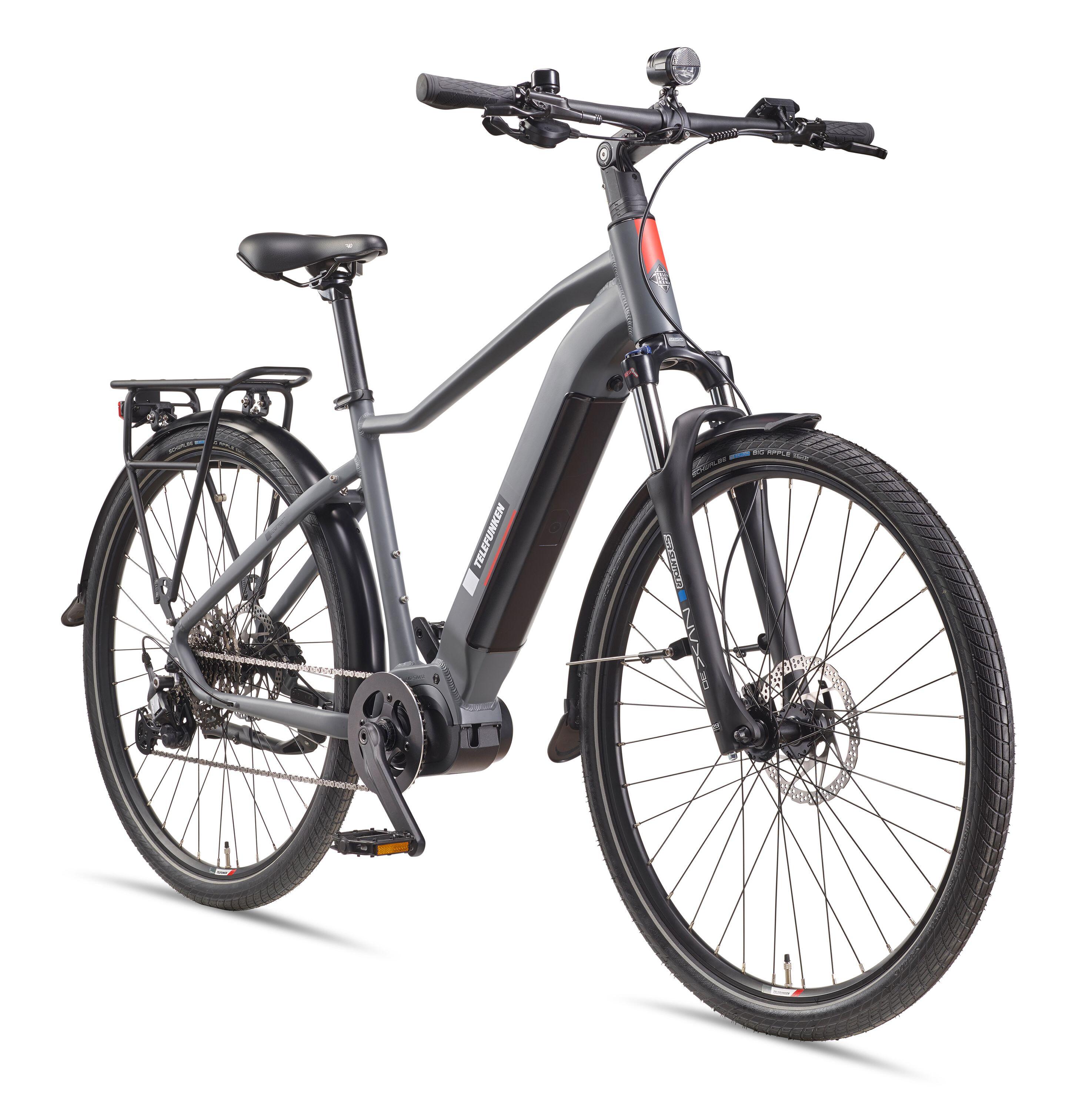TELEFUNKEN E-Bike SUV700 29 Zoll 10-Gang Pedelec City Elektrofahrrad Mittelmotor 720 Wh