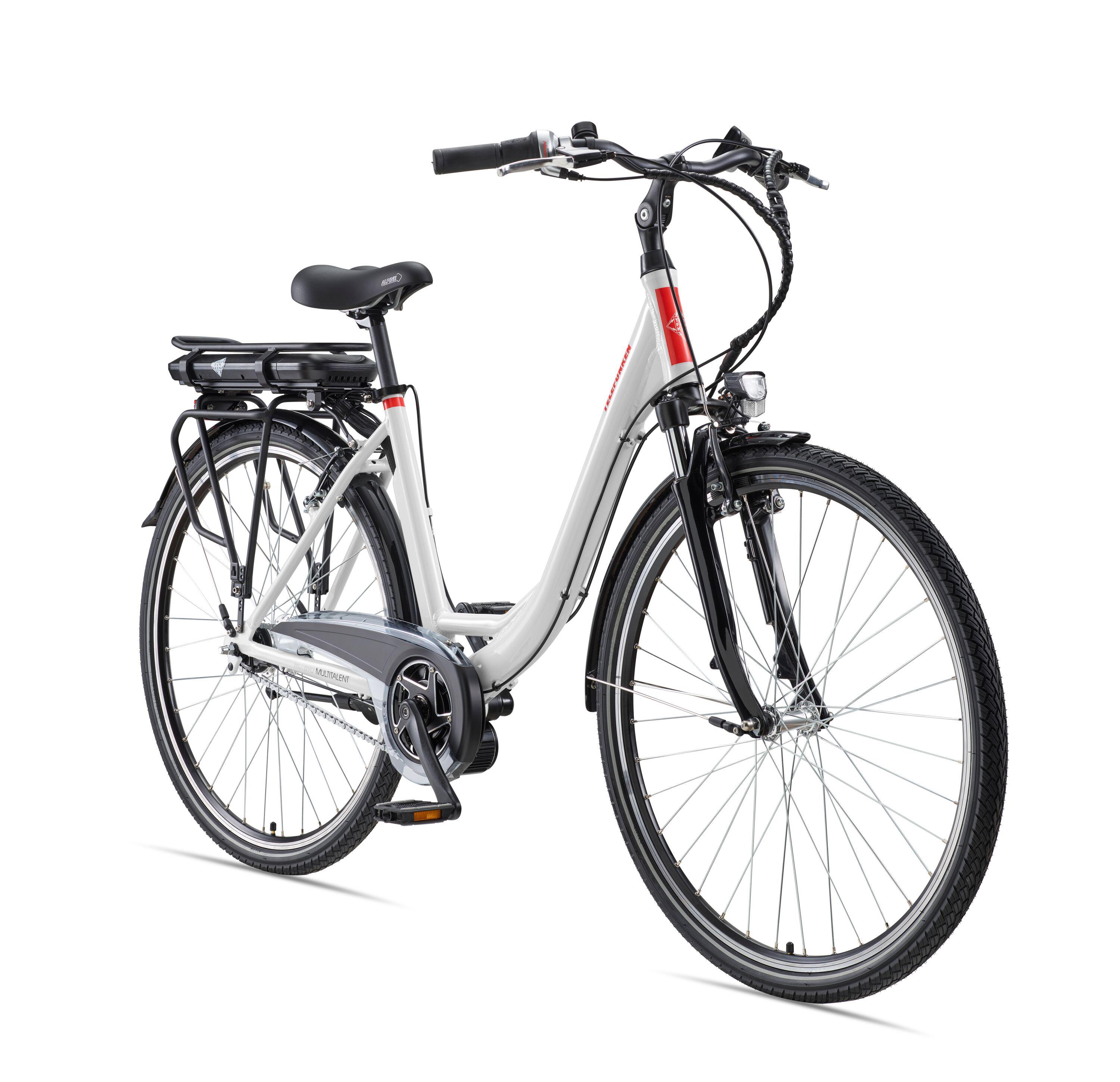 E-Bike RC890 28 Zoll 7-Gang Pedelec City Elektrofahrrad Mittelmotor unisex weiß 2/7
