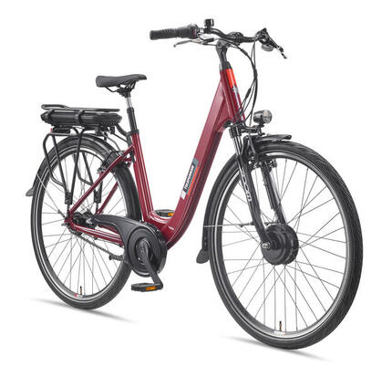 E-Bike RC845 28 Zoll 7-Gang Pedelec City Elektrofahrrad Herren Damen rot