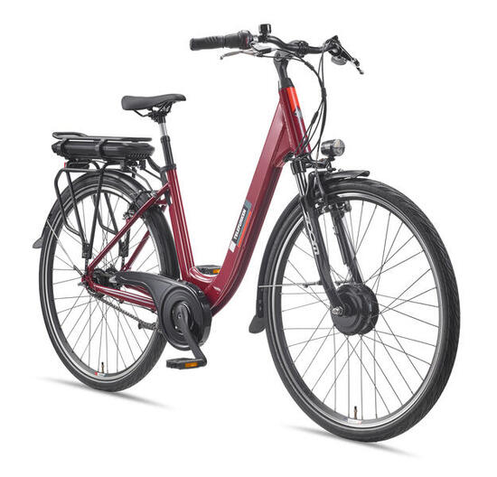E-Bike RC845 28 Zoll 7-Gang Pedelec City Elektrofahrrad Herren Damen rot