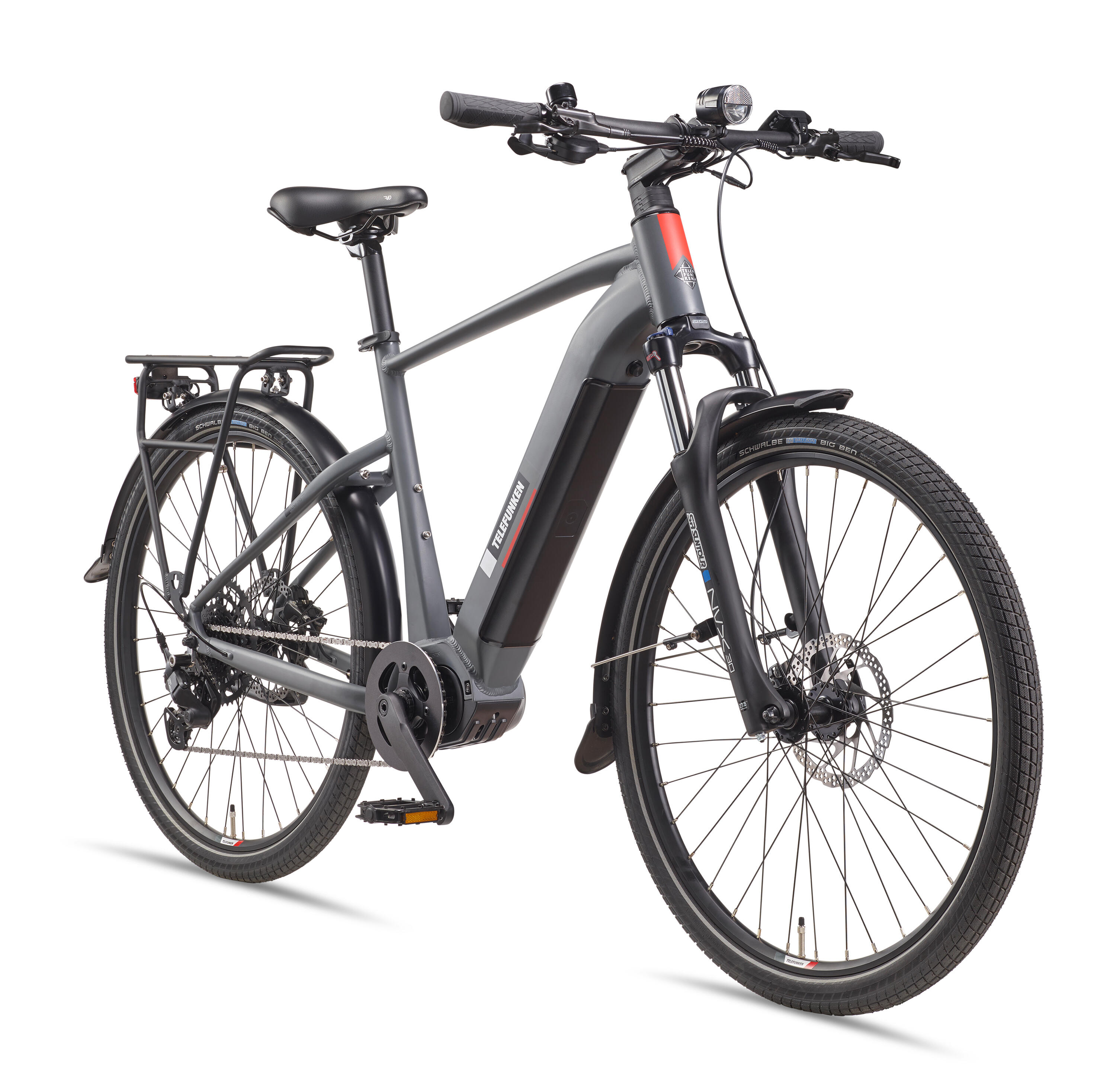 TELEFUNKEN E-Bike SUV710 27,5 Zoll 9-Gang Pedelec City Elektrofahrrad Mittelmotor 720 Wh