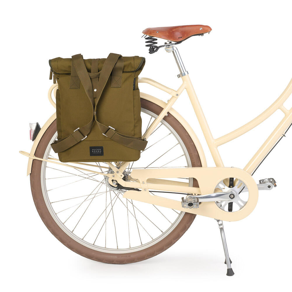 Weathergoods CITY Bikepack, Fahrradtaschen 18L, Olive 6/7