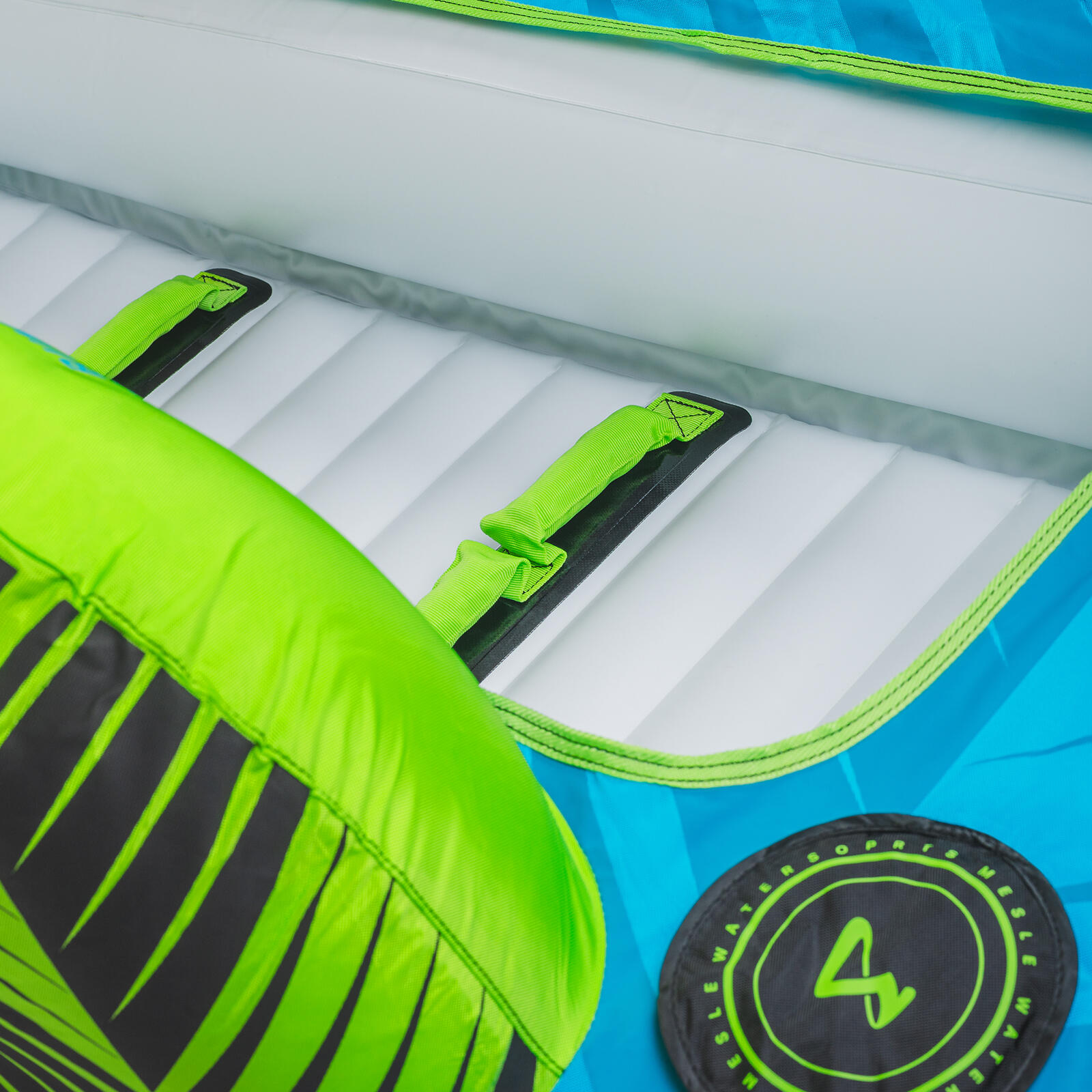 Bouée Tractable Bumper avec Corde 3 Places Gonflable Bateau & Jet Ski Nautique 3/6