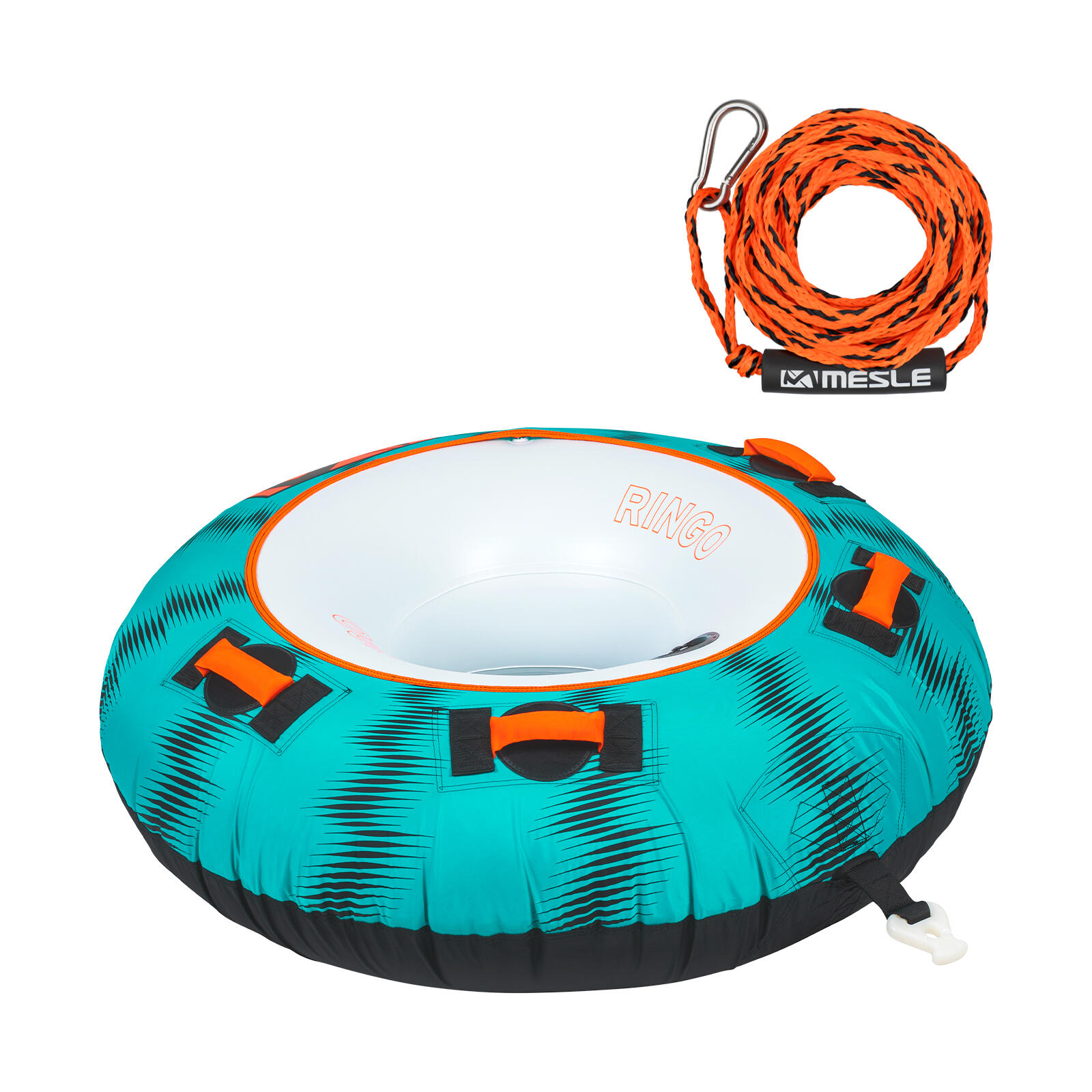 MESLE Funtube Ringo 1-persoons Set Met Lijn Sleepband Zwemring Voor Boot