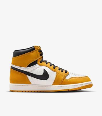 Schoenen - lifestyle - jordan 1 og - yellow ochre/black