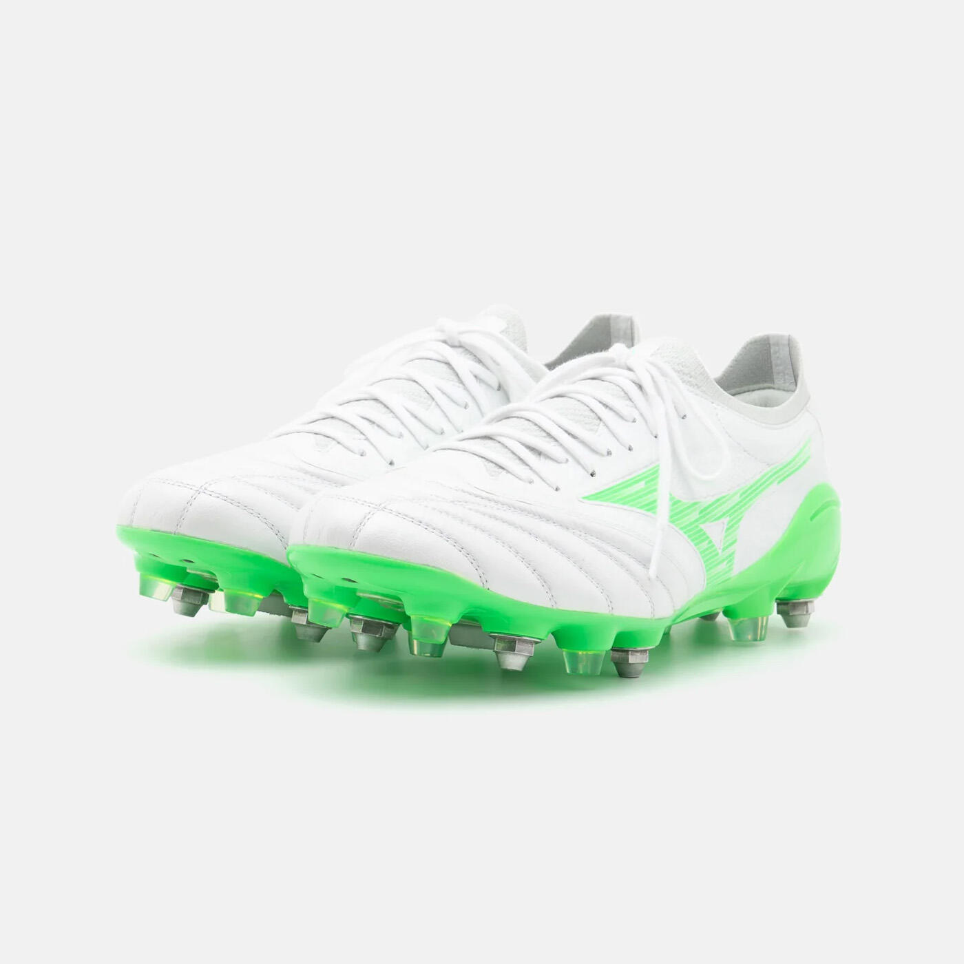 Mizuno Morelia Neo IV B Elite Mix Football Boots Blanc et vert