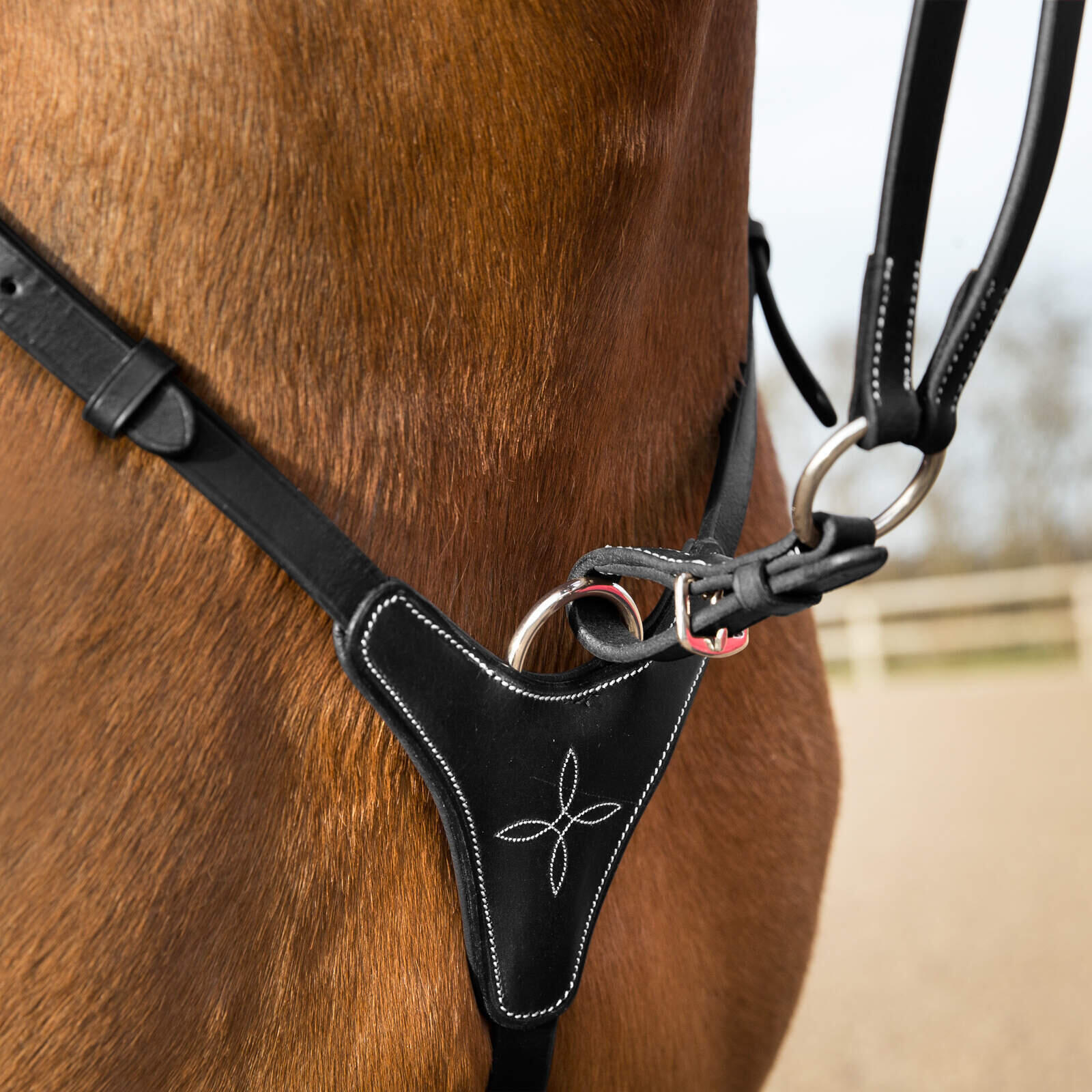 Adjustable hunting collar for horses Horze 4/5