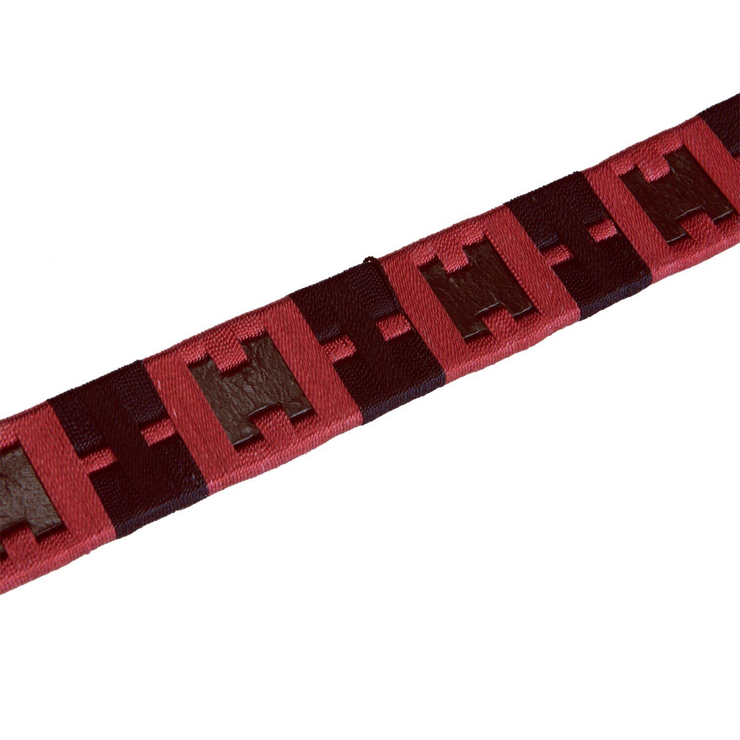 Horse paardrijden lederen riem met geometrisch patroon 5/7