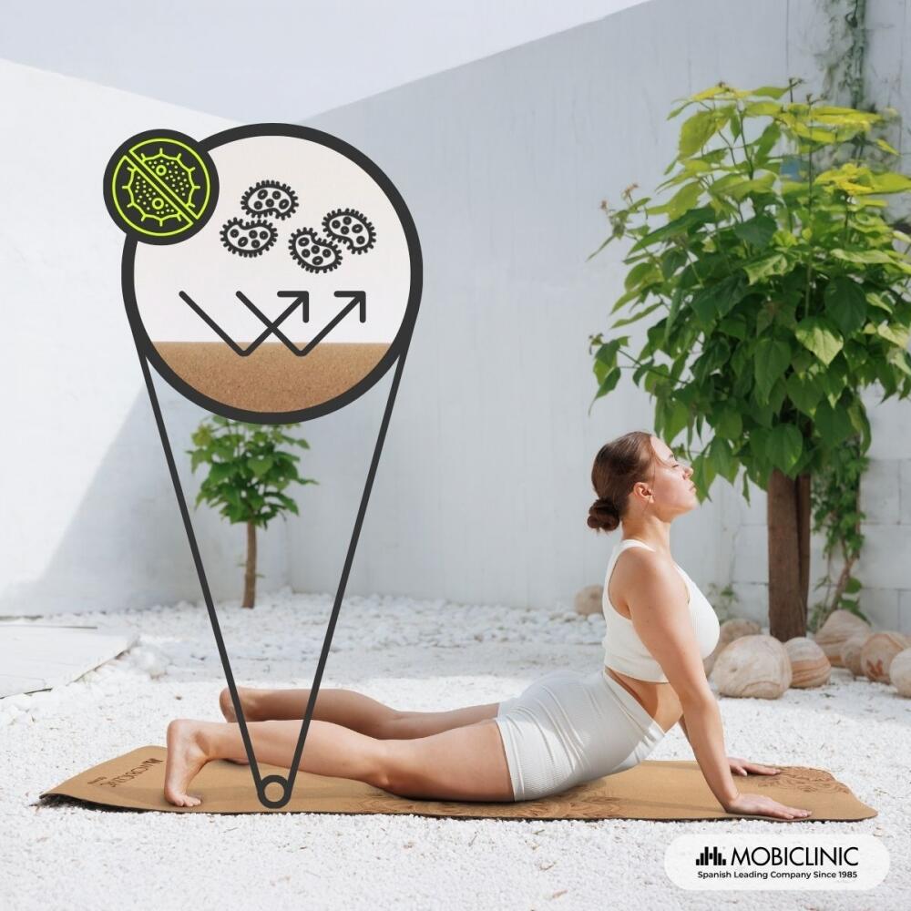 Tappetino yoga in sughero TPE riciclabile Eco-friendly Tappeto di sughero 4/7