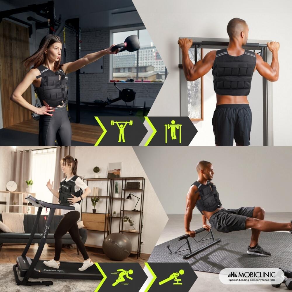 Flexiones Rutina Con Chaleco De Peso Chaleco De Peso Ajustable 20