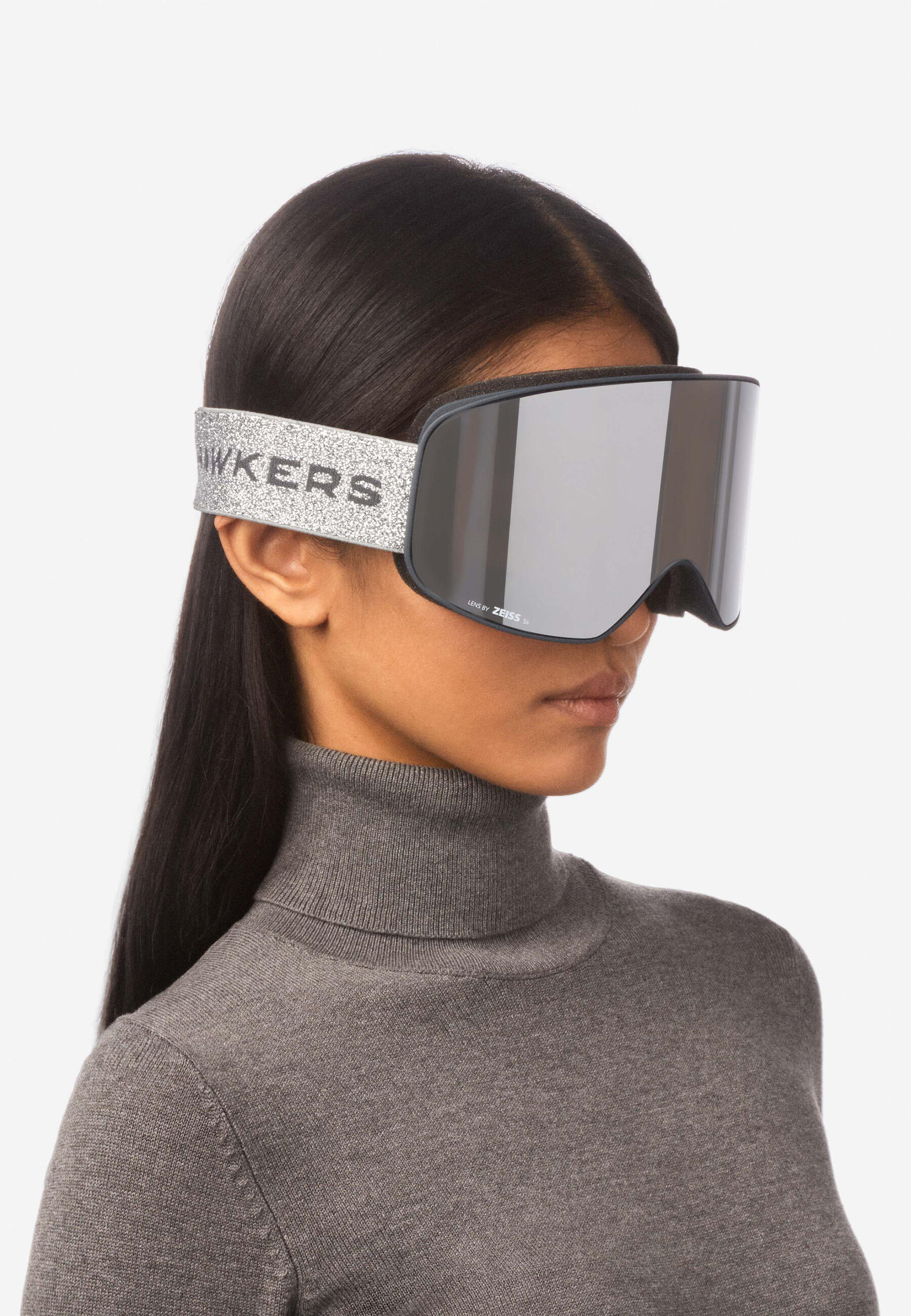 HAWKERS - Skibril voor Mannen en Vrouwen ARTIK SMALL - ANTHRACITE SILVER 4/8