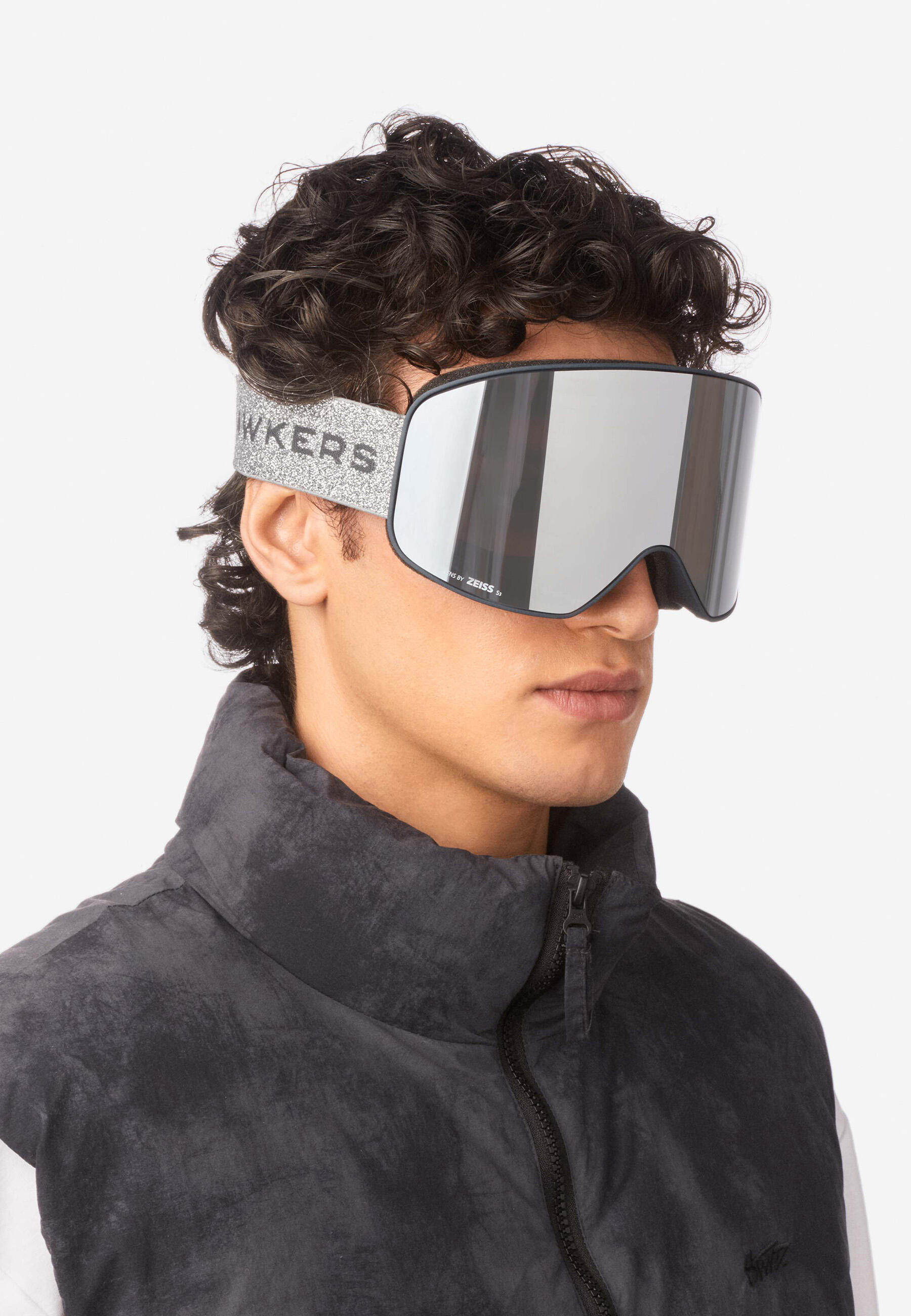 HAWKERS - Skibril voor Mannen en Vrouwen ARTIK SMALL - ANTHRACITE SILVER 6/8