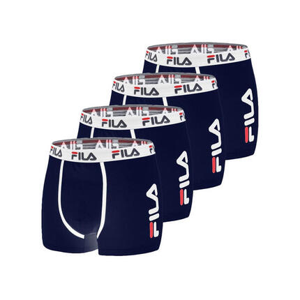 Lot de 4 Boxers Homme FILA 5040 coton couleur Navy