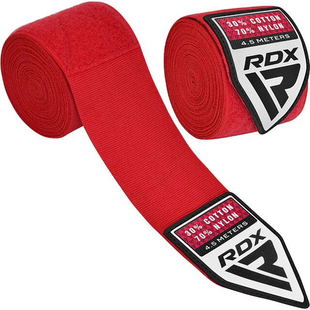 RDX Bandes de Boxe WX Pro 4.5 m – Rouge 4/6