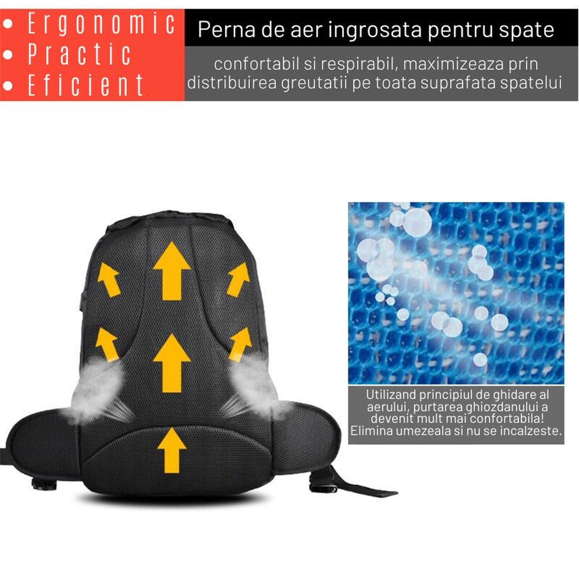 Rucsac Moto, protectie carbon, spatiu casca, Usb, extensie