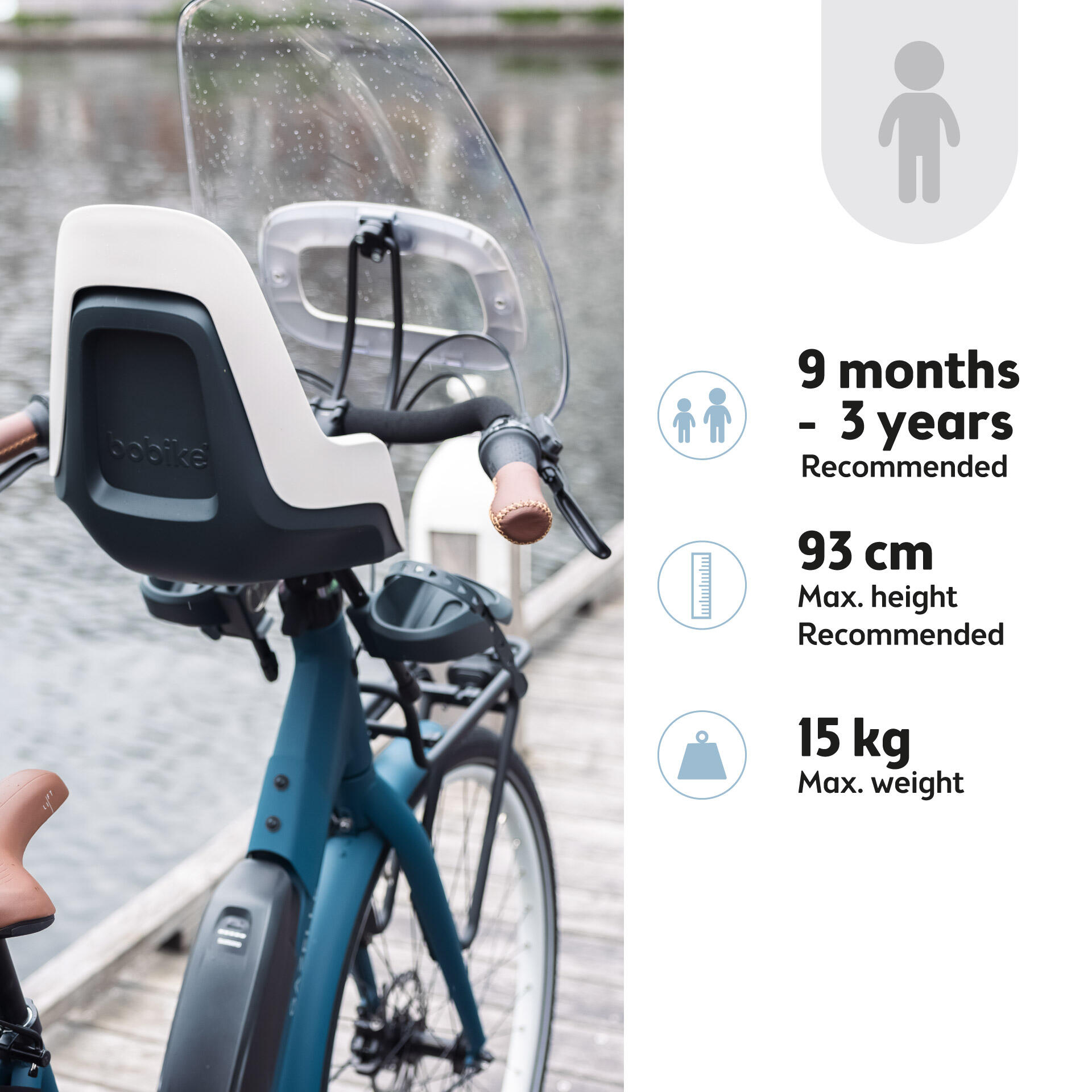 Bici Posteriore Seggiolino Bici Decathlon Anteriore Seggiolino Per - Main Image