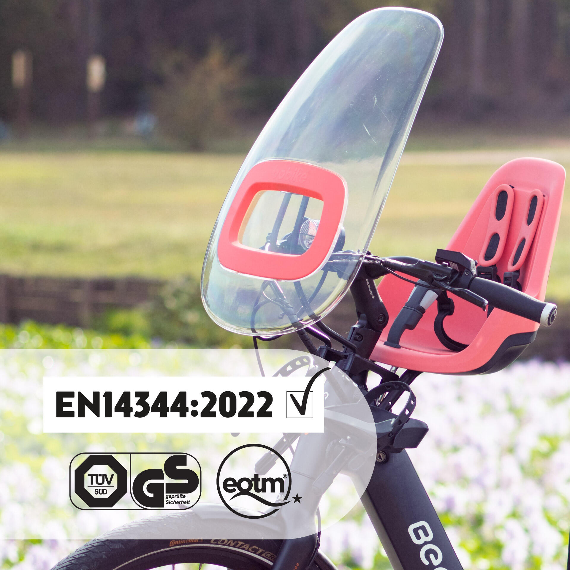 Seggiolino Anteriore Da Bicicletta Per Bambini ONE Fenicottero 6/7