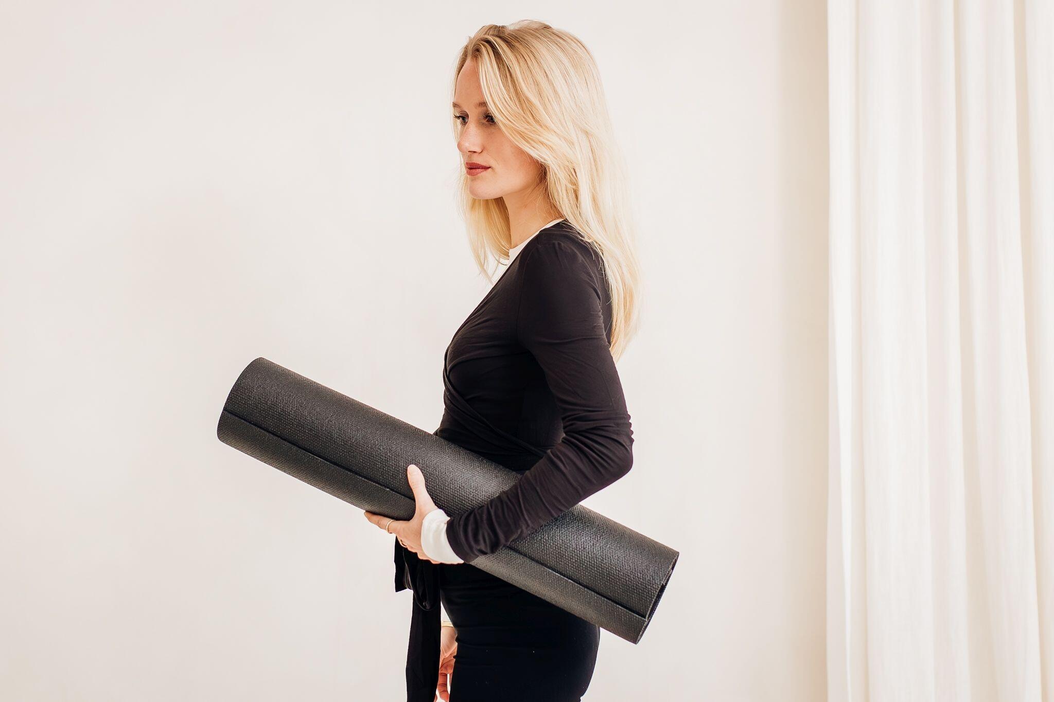 Lotus Yogamat studio zwart extra lang 3/5
