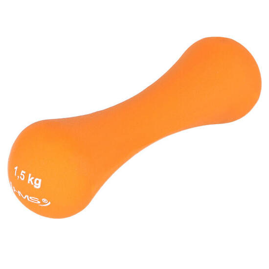 Haltère en Fonte avec Revêtement Néoprène - 1,5 kg