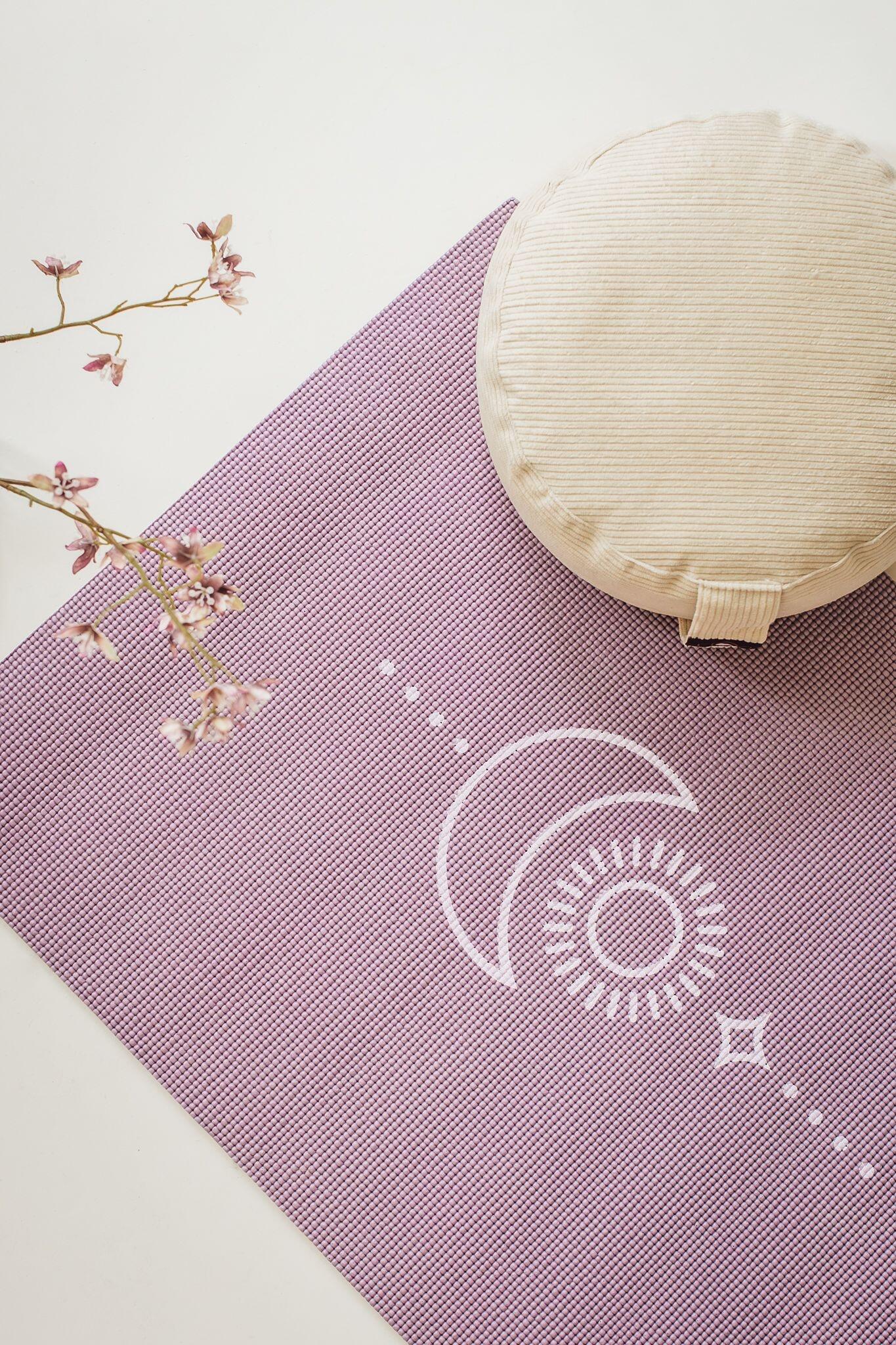 Lotus Yogamat sticky extra dik balance lavendelpaars 2/5
