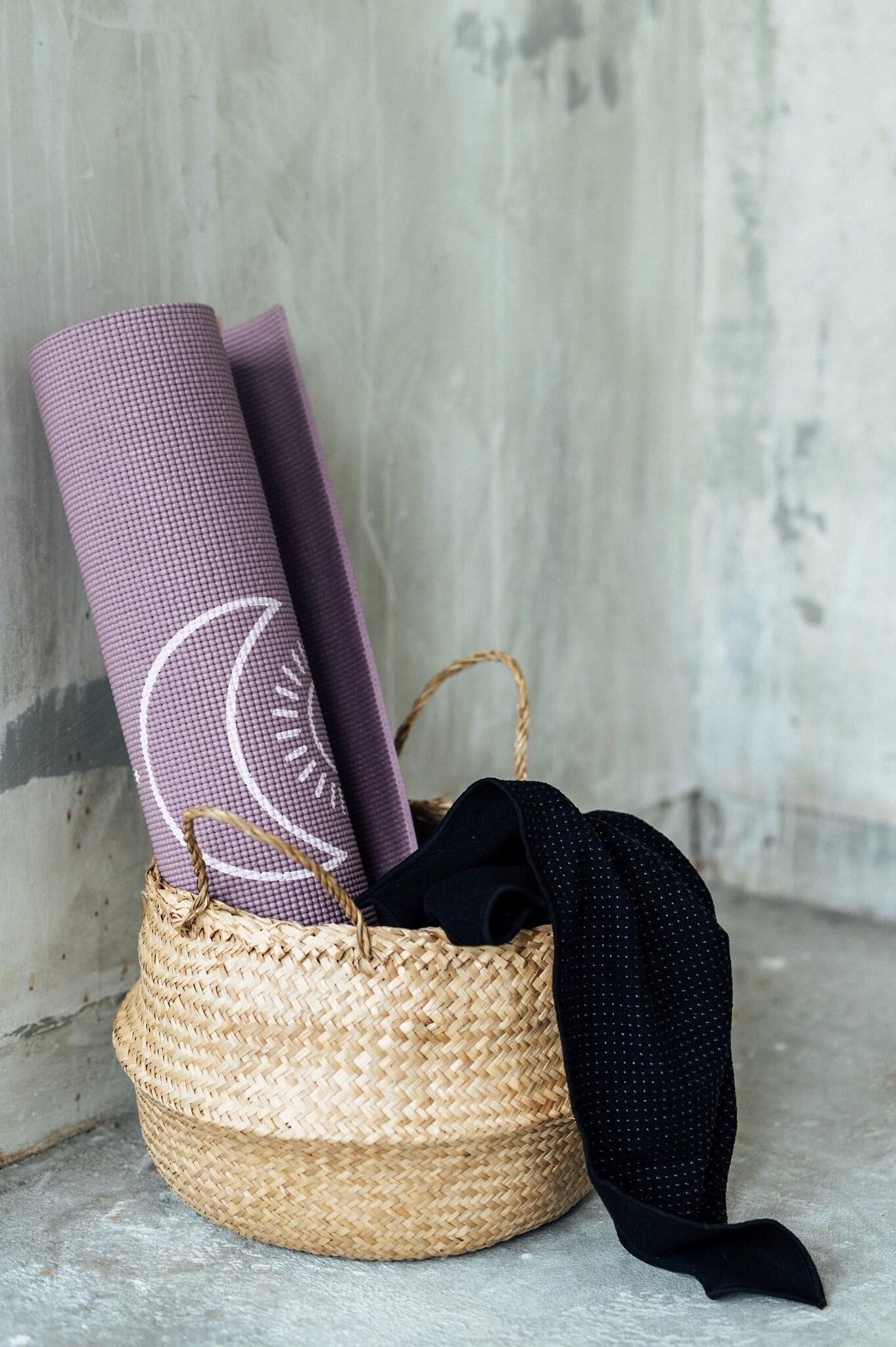 Lotus Yogamat sticky extra dik balance lavendelpaars 4/5