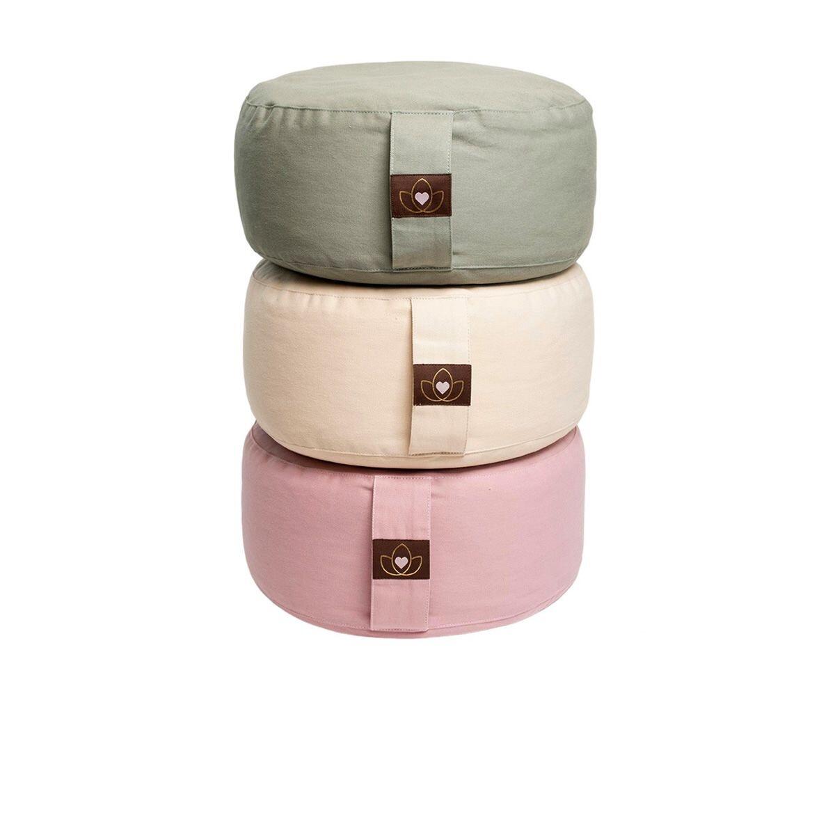 Lotus Meditatiekussen eco sand rond 4/5