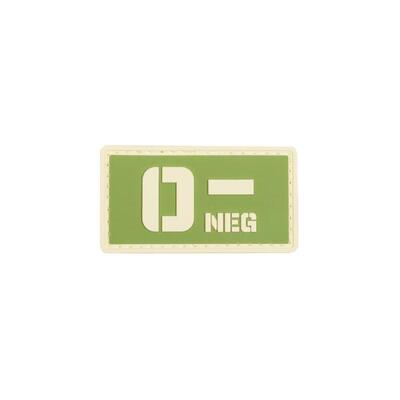 Elitex Training Blutgruppe 0- Pvc Velcro Patch für Rucksäcke