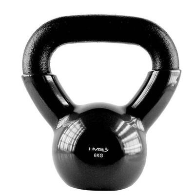 Gietijzeren kettlebell met vinyl coating hms knv