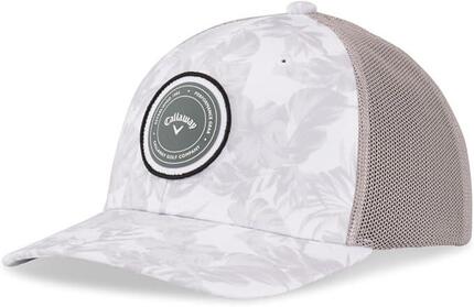 Callaway Playing Through Trucker Hat 25, Gorra de Golf Hombre, Beige/Negro
