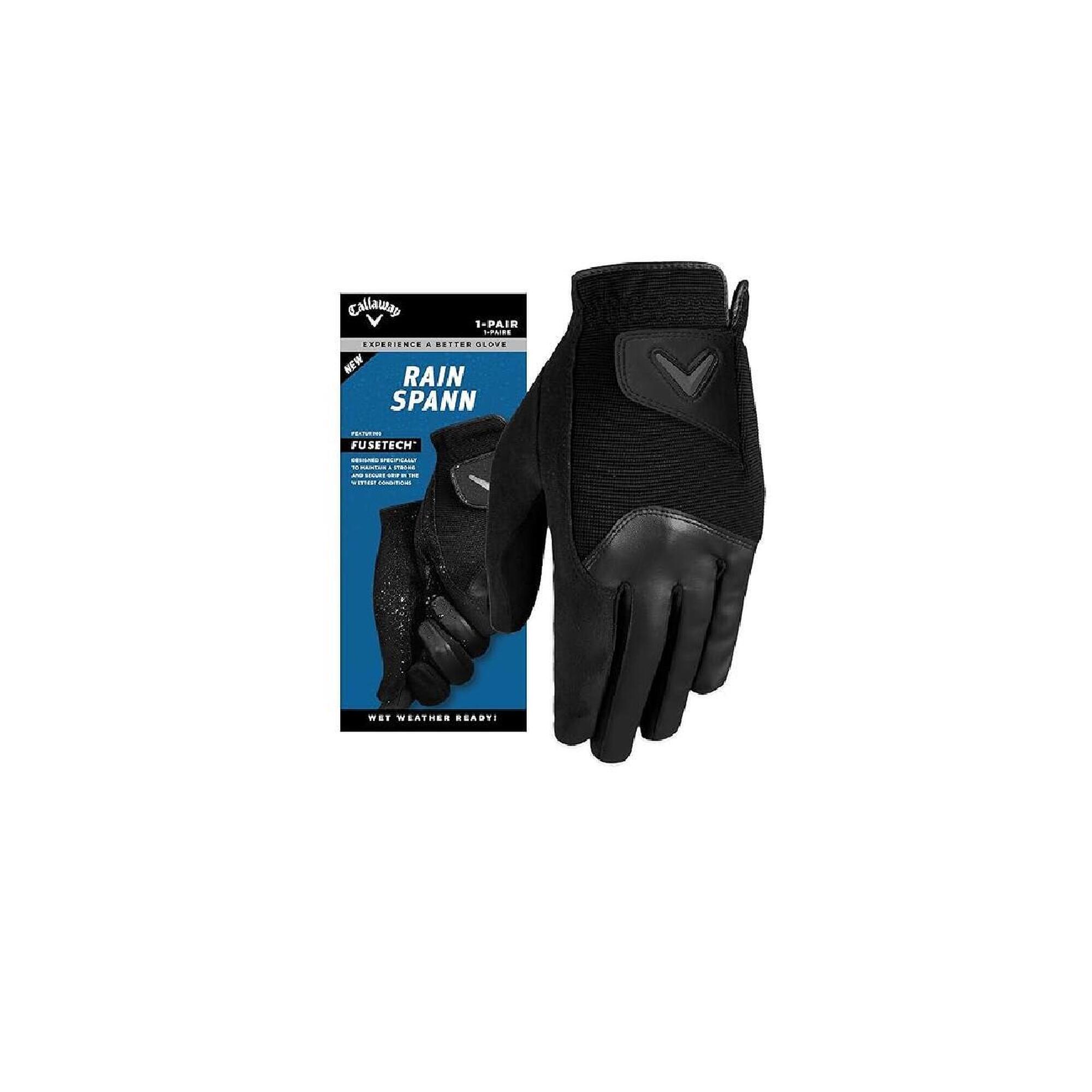 Callaway - Paire De Gants De Golf Callaway Rain Spann - Gant De Golf - Noir - 42 M/l - Decathlon
