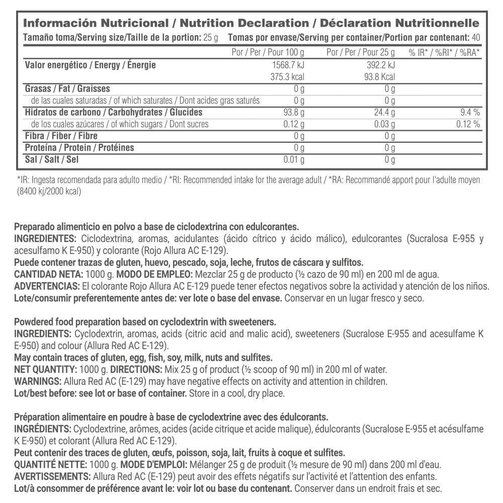 CicloDextrina (Cluster Dextrin®) - 1kg Sandias de gominola MASMUSCULO 6/6