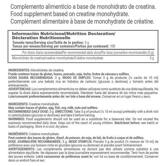 Creatine Monohydrate 200 Mesh - 300g Neutre de Masmusculo Supplements