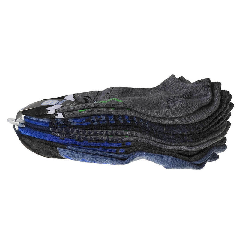 Skechers 6pk Girls Full Terry No Show Med, Białe skarpetki dla dziewczynki
