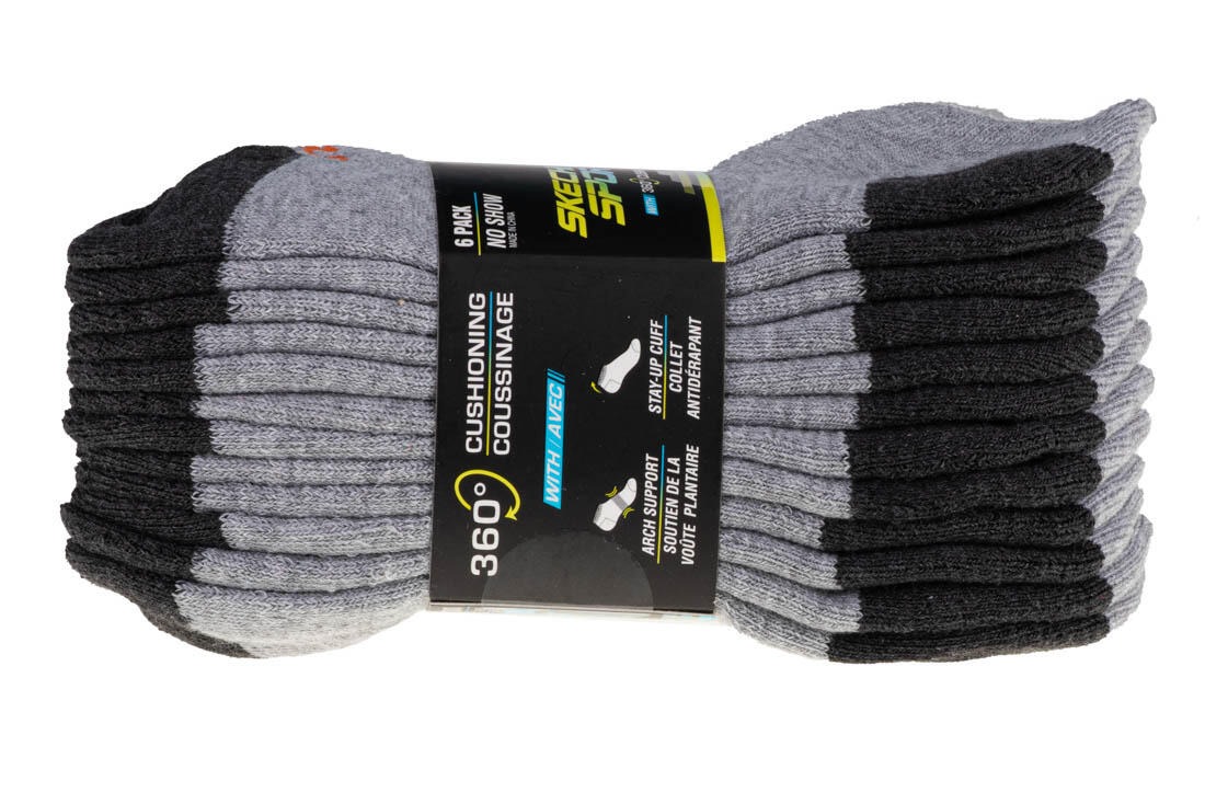 Chaussettes pour garçons Skechers Boys 6pk No Show Socks 2/2