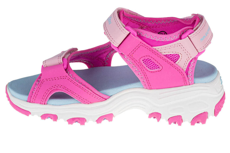Skechers D'Lites, dla dziewczynki, sandały, Różowe