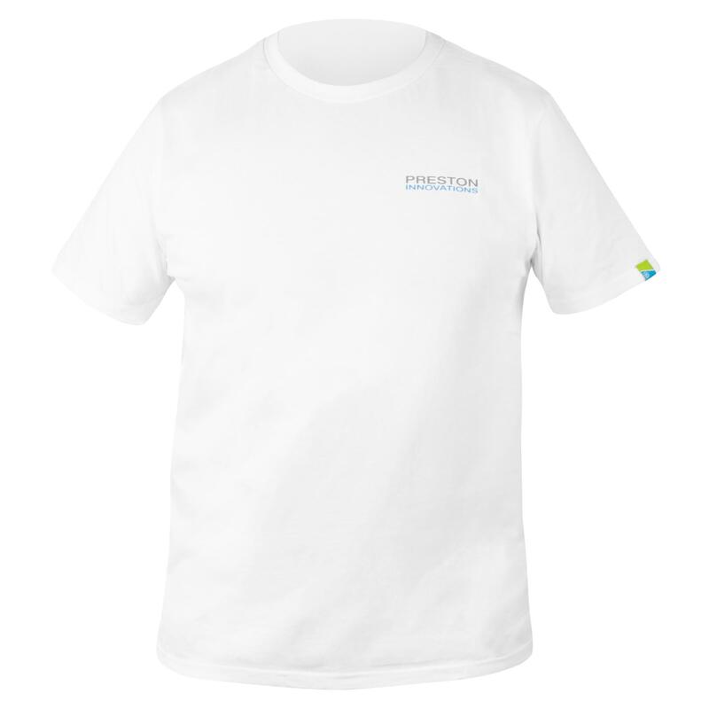 Koszulka Wędkarska Z Nadrukiem Biała Preston White T-Shirt