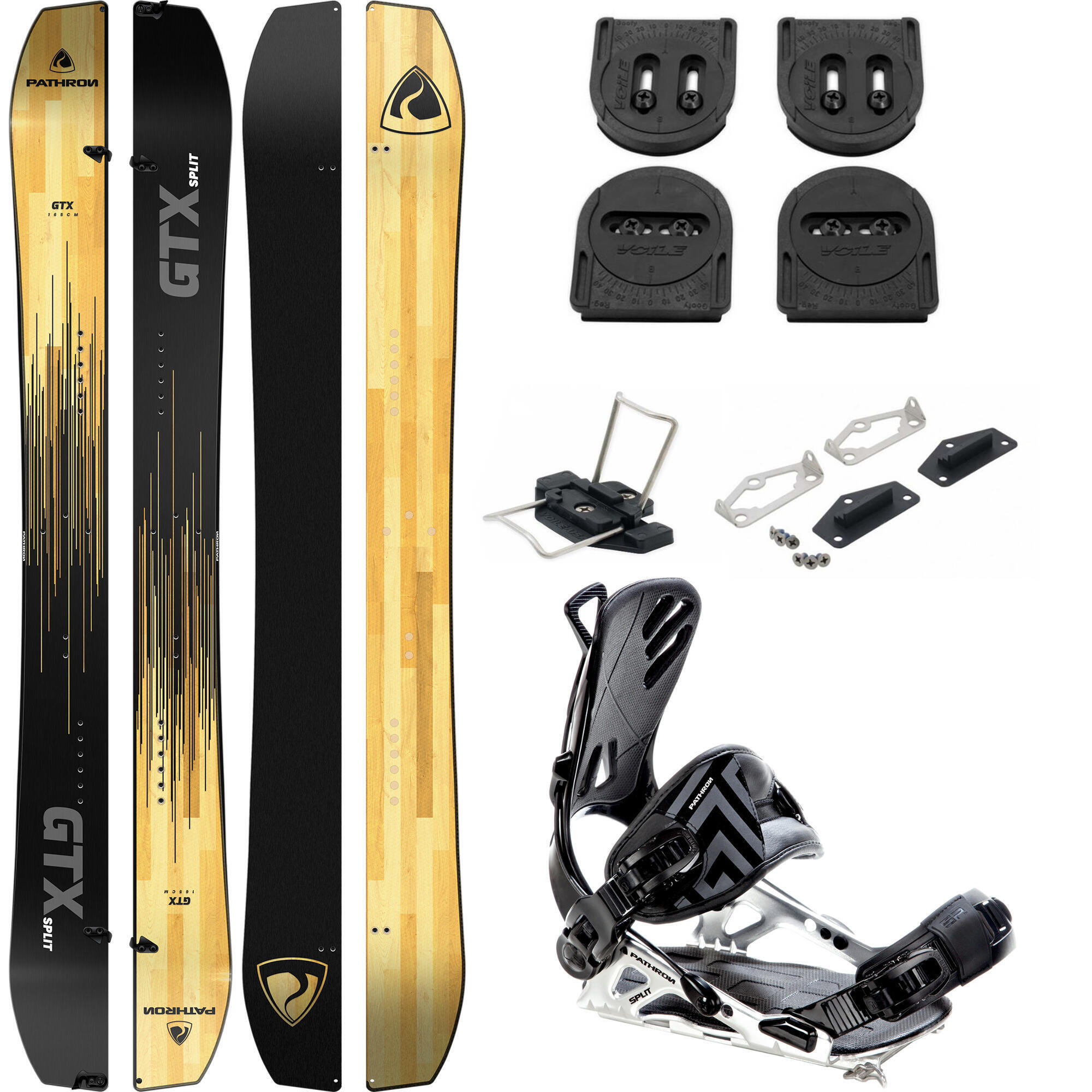 Conjunto de splitboard Pathron GTX Split fixações voile