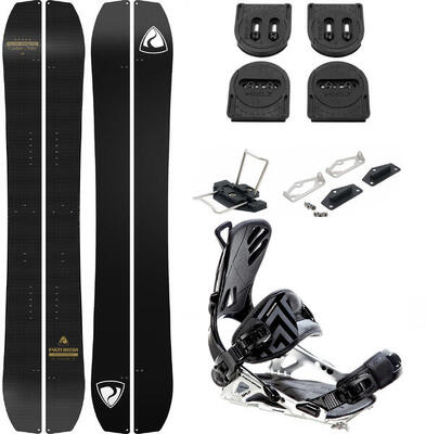 Snowboard Splitboard Set Carbon Gold Split Bindungen voile