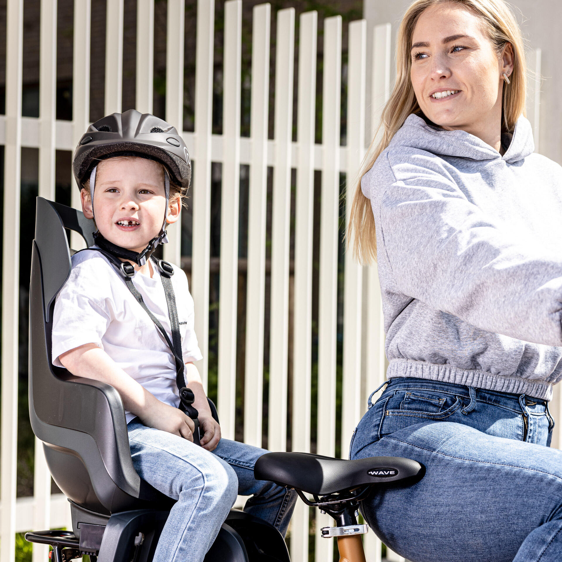 Silla Bicicleta Trasera GO Portaequipajes  Negro 7/8