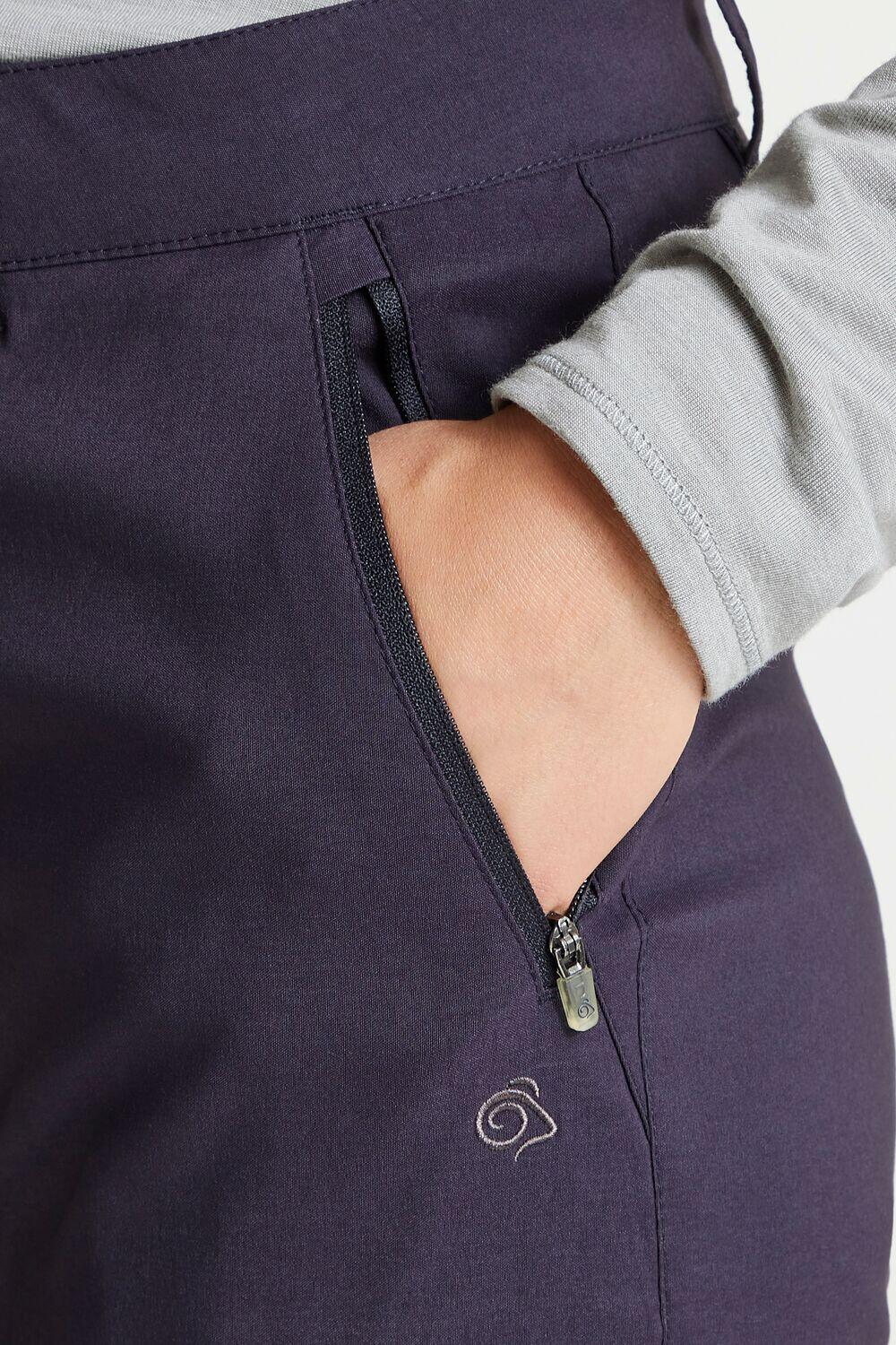 Craghoppers Kiwi Pro Pantalon de randonnée doublé pour Femme, Noir, 44 Court