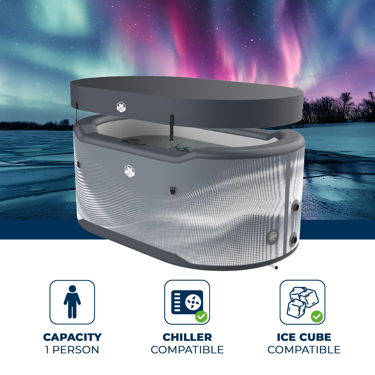 Banheira ICEBATH NETSPA JÄRVI Dropstitch: A terapia de frio da nova geração 3/7