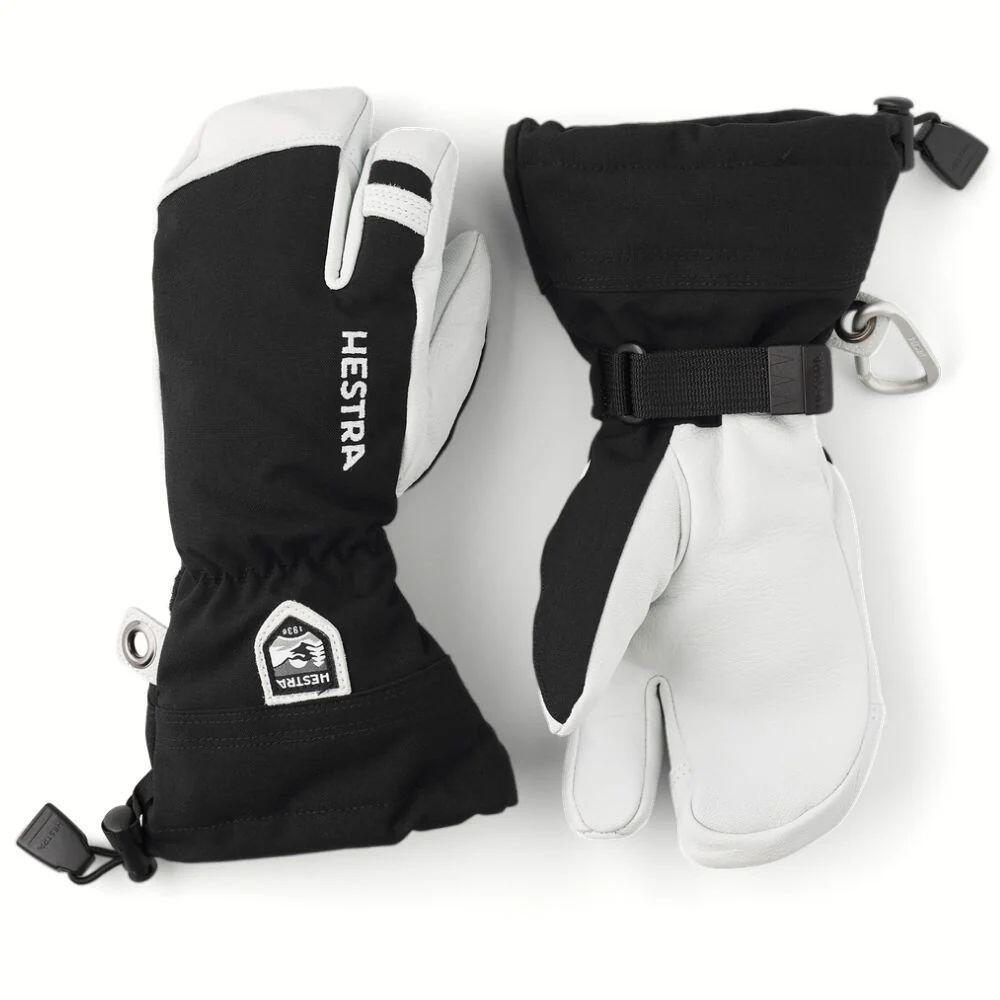 HESTRA Hestra Army Leather Heli Junior 3-Finger Gloves (30562) Black
